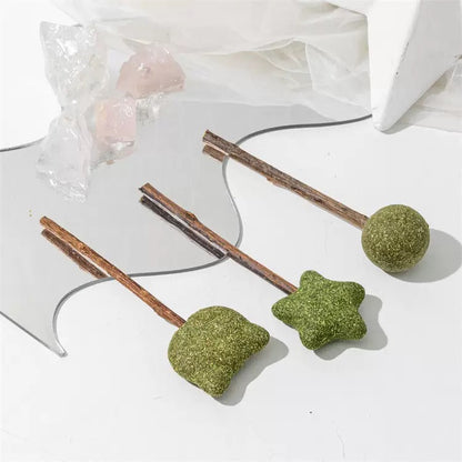 天然貓草x木天蓼珍寶珠｜貓咪磨牙潔齒、舒壓排毛球、貓奴必備互動潔牙棒