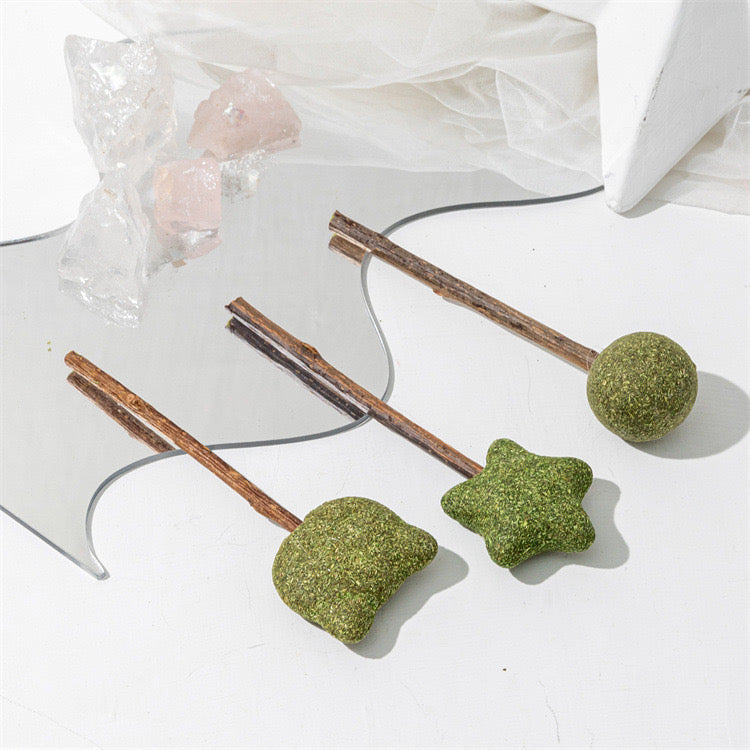 天然貓草x木天蓼珍寶珠｜貓咪磨牙潔齒、舒壓排毛球、貓奴必備互動潔牙棒