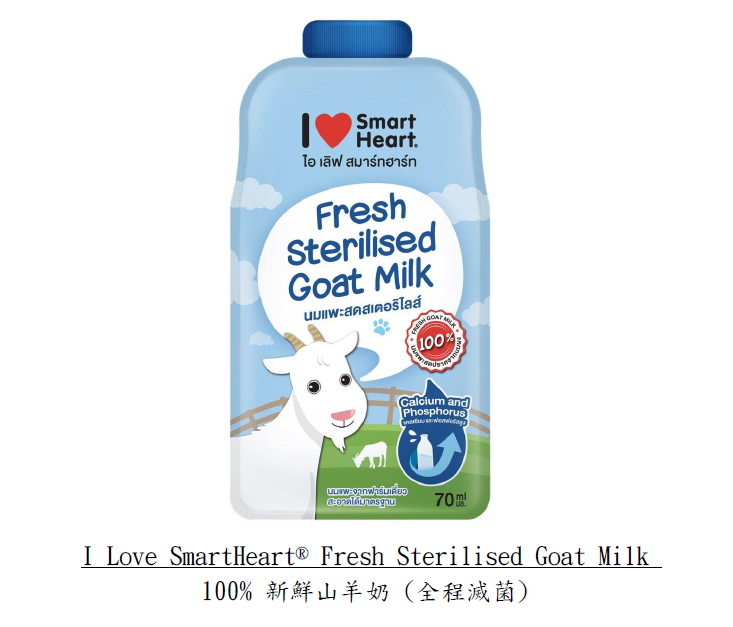 泰國I Love SmartHeart慧心 貓犬新鮮羊奶 70ml *不使用奶粉！ 【貓狗食用】