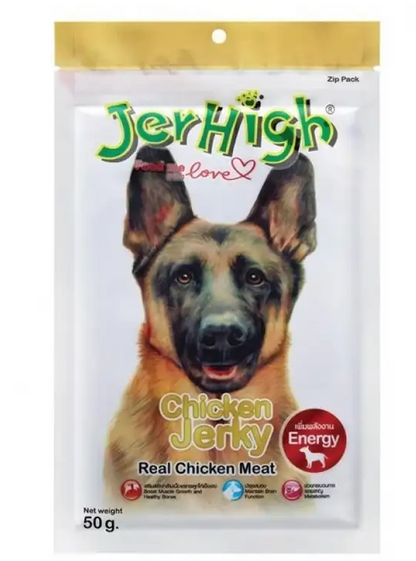 泰國No.1 天然健康JerHigh的經典肉乾條系列 (Stick & Strips)  【狗零食】軟軟易消化~輕鬆地用手掰
