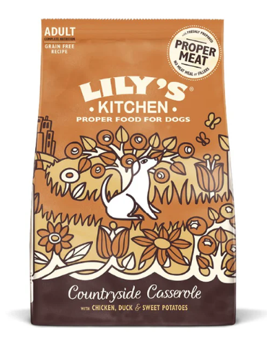 英國Lily's Kitchen 無穀物農場滋味餐（雞肉鴨肉）2.5kg成犬狗糧【狗食用】