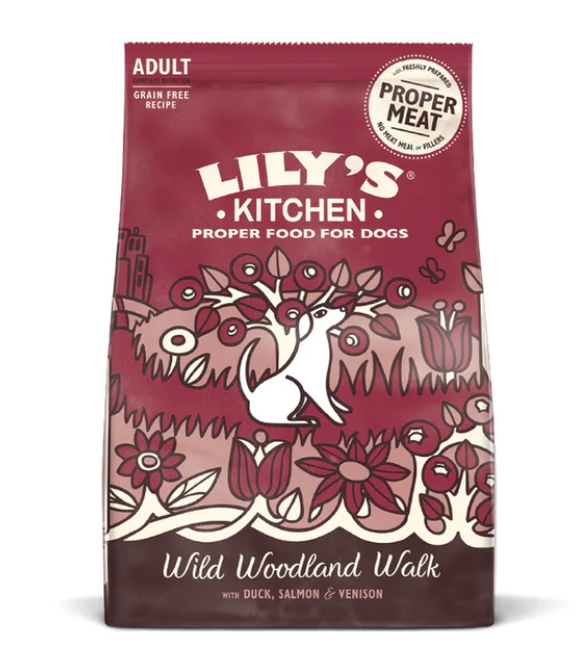 英國Lily's Kitchen 無穀物森林盛宴餐（鴨肉三文魚鹿肉）2.5kg成犬狗糧【狗食用】